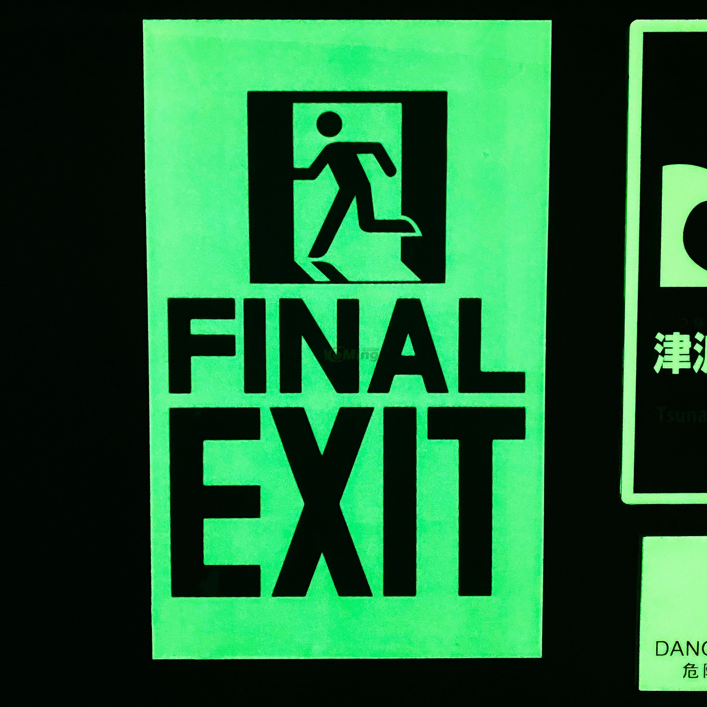 Wholesale Photoluminescent Fire Exit Signs Glow in The Dark 