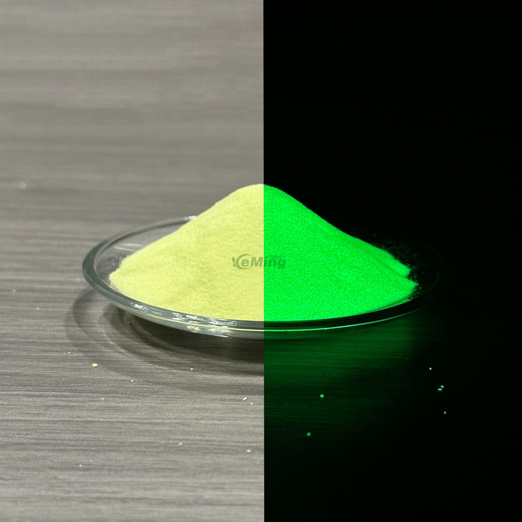 100um-150um-High Brightness Green Photoluminescent Powder Glow Pigment