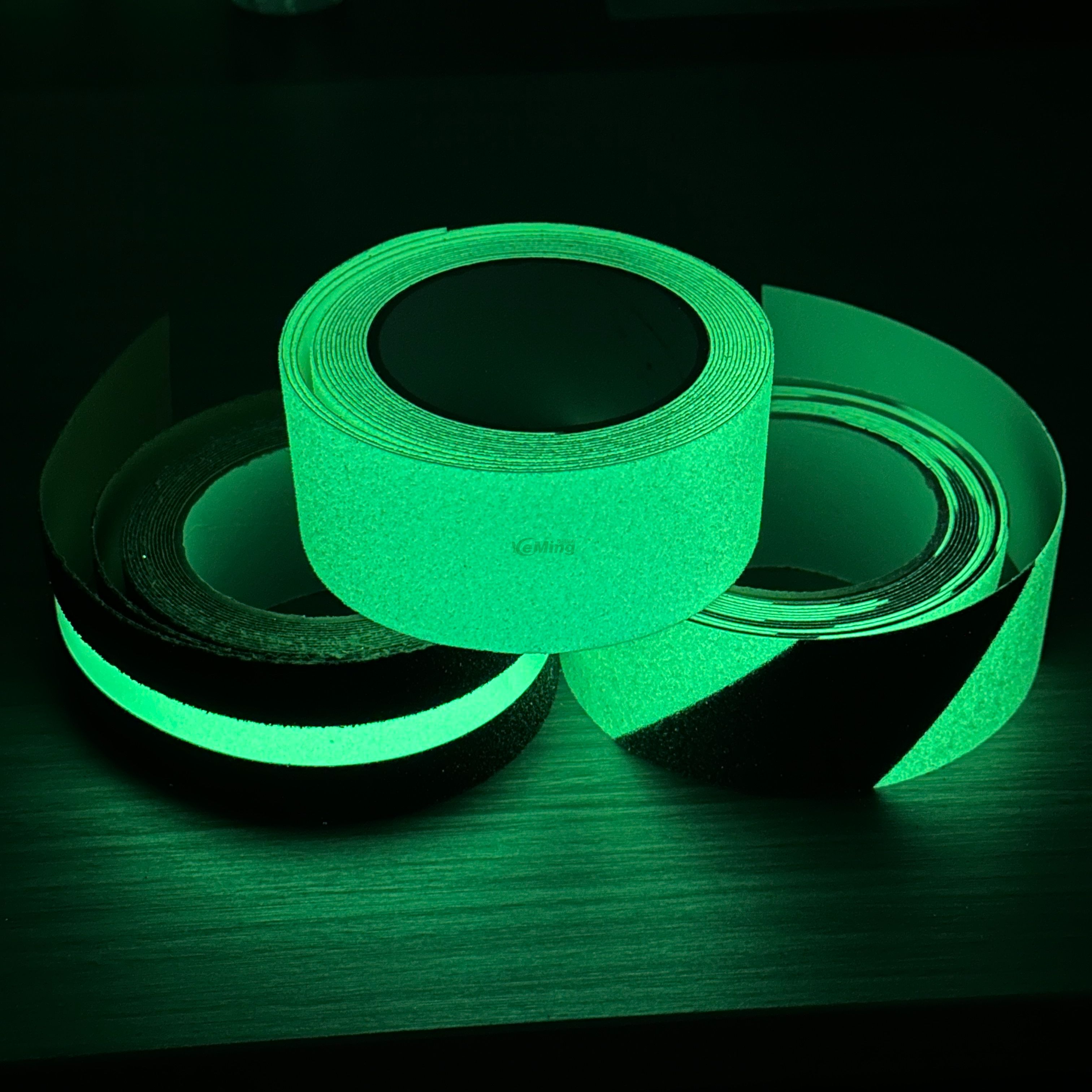 Anti Slip Glow In Dark Tape For Safety Markers On The Stairs Glow in The Dark Anti Slip Luminous Tape