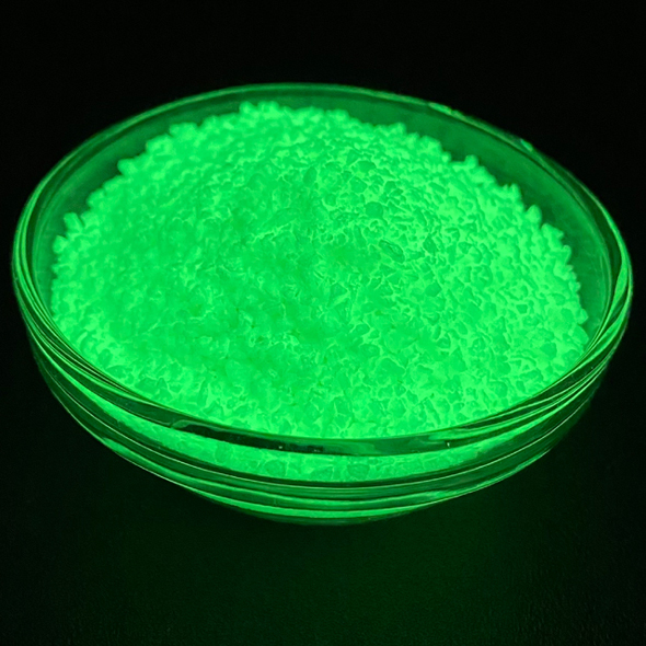 Big Particle Size 500um-1500um--Green photoluminescent pigment powder